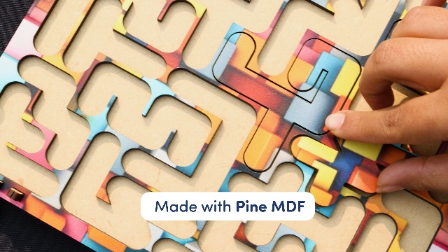 Mittimate 2 in 1 Fractal Puzzle for Kids Age 6 to 12 Year Old I 2