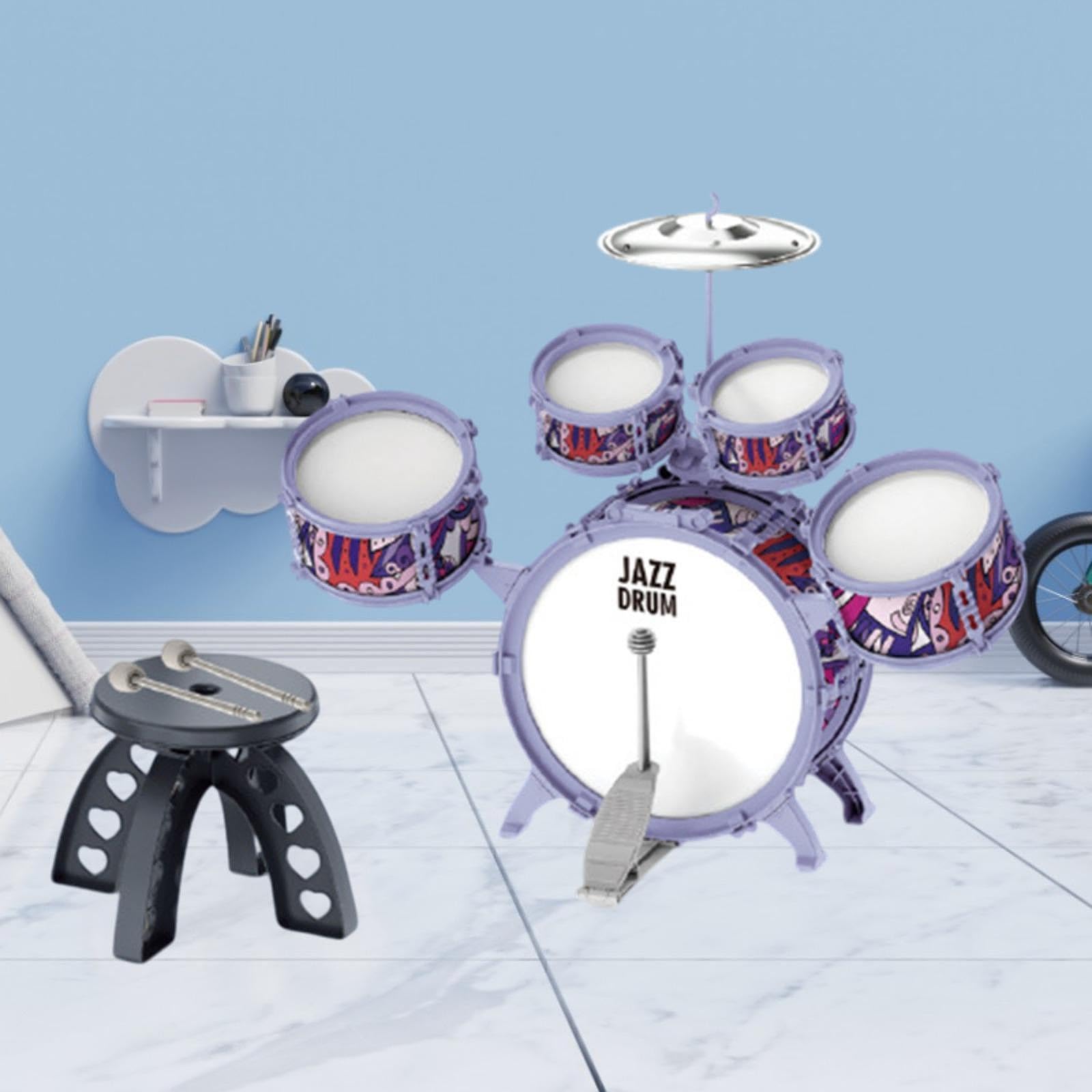 Bambini per Bambini Strumento a Percussione Set per La Festa Regalo di Compleanno del Concerto