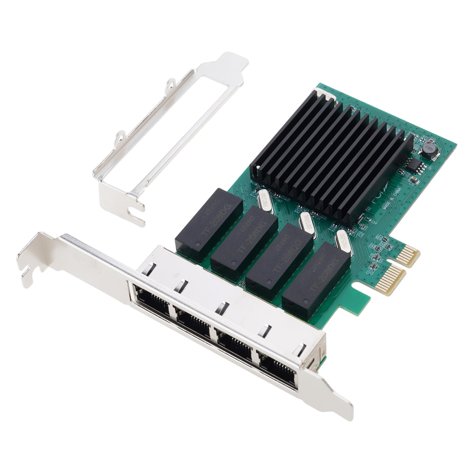 Carte réseau Gigabit PCI-E 2500Mbps, 4 Ports, RTL8111H, RJ45, réseau de Jeu Filaire, Adaptateur PCIE 2.5G LAN, Adaptateur Express