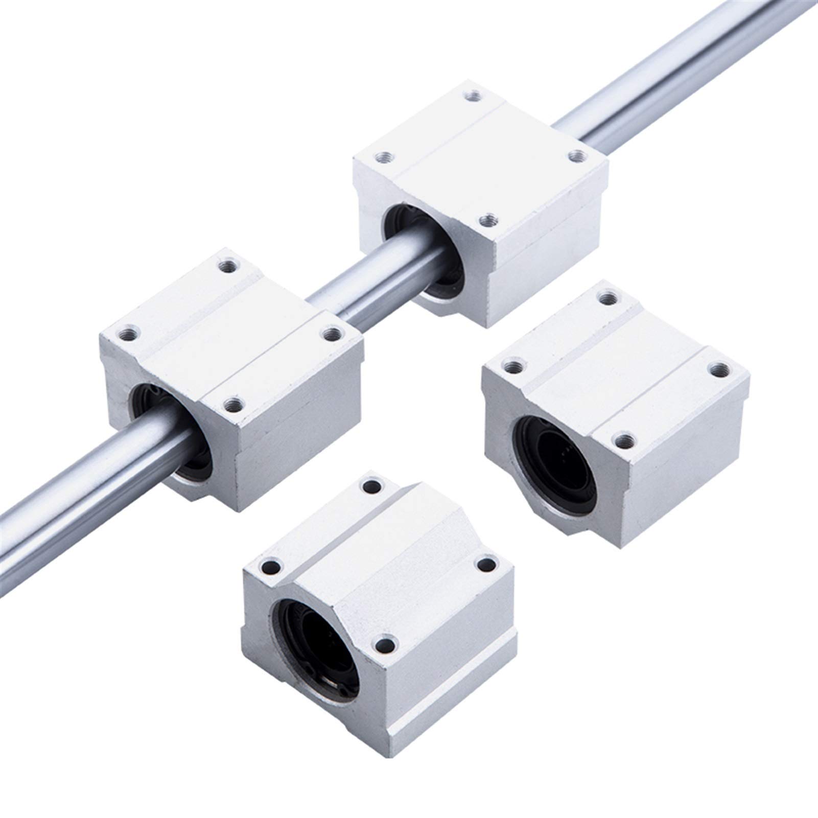 2 Stück Linearbewegungslagerschlitten, Modell-Nr. SCS8LUU, SCS10LUU, SCS12LUU, SCS16LUU, SCS20LUU, hauptsächlich for CNC-Teile, 3D-Druckerteile, Präzisionsmaschinenwerkzeuge verwendet (Size : SCS8LUU
