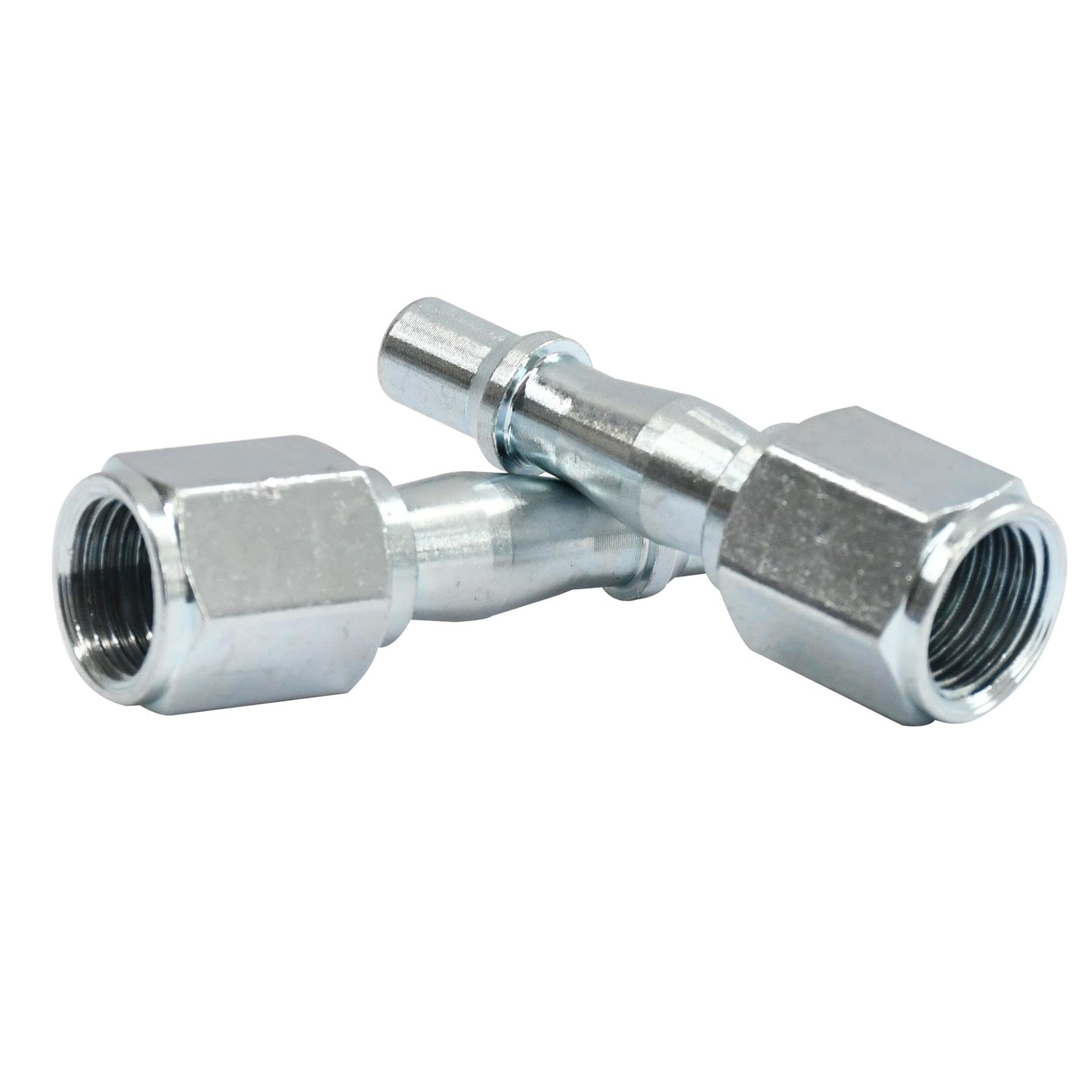 Dapetz Women's Silver ® Air Line Hose Fitting Connector Bayonet 1/4" Thread For Pcl Vertex 2Pc
