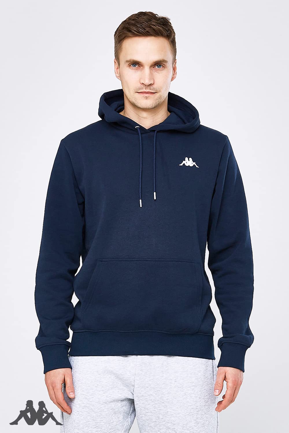 Kappa Felpa con Cappuccio Venno, Leggera, da Uomo, in Cotone di Alta qualità, Ideale per L'Estate e l'autunno, per Il Tempo Libero e Lo Sport, Abbigliamento da Uomo