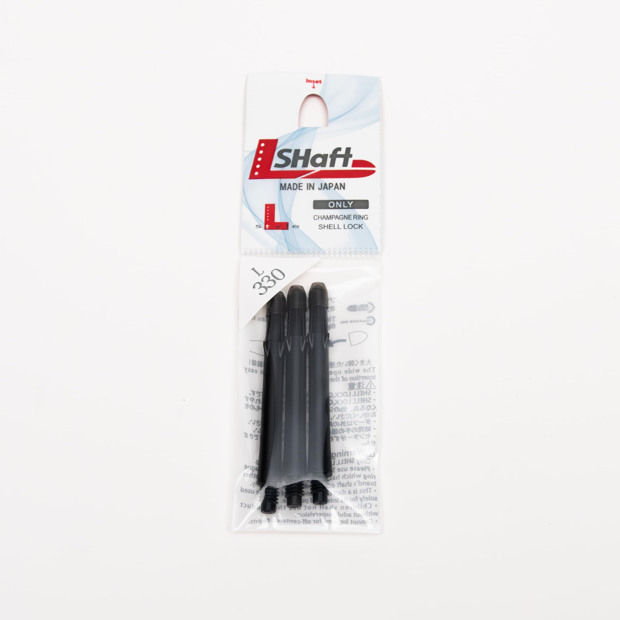 Shafty L-Style L-Shaft Locked Straight Black Medium 330