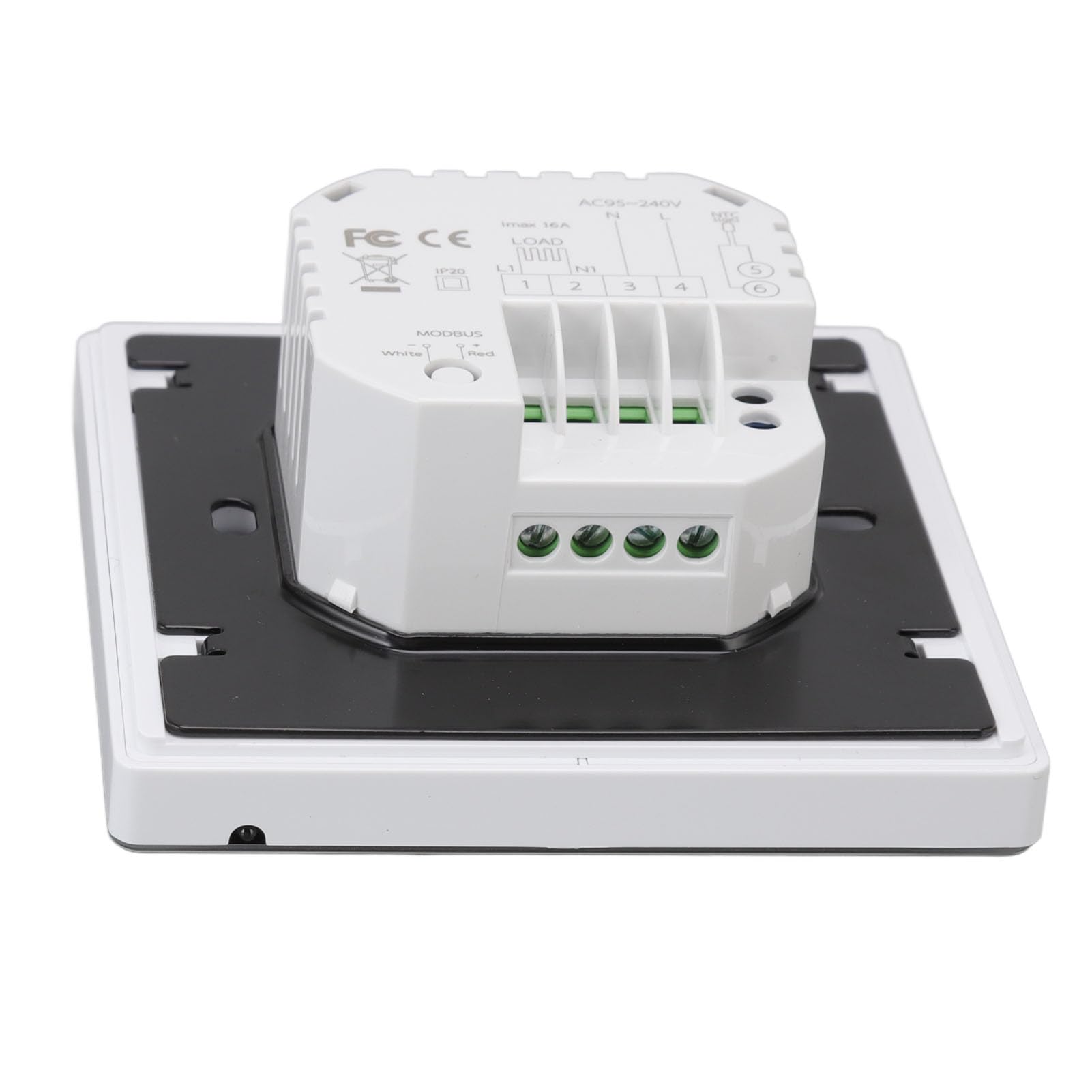 FTVOGUE Termostat Podłogowy do Użytku Domowego Programowalny Regulator Temperatury w Pomieszczeniu WiFi, Cyfrowy Termostat z Ekranem Dotykowym 95 do 240 V, Duży Wyświetlacz LCD, Ustawienie od 41 95°F