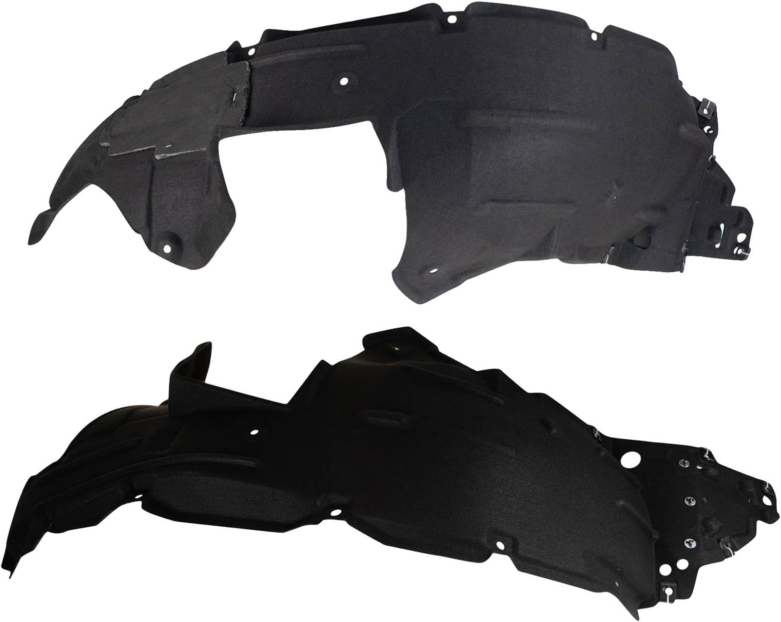 TRQ Inner Fender Liner Set Compatible with 2016-2018 Honda HR-V HO1248171 HO1249171