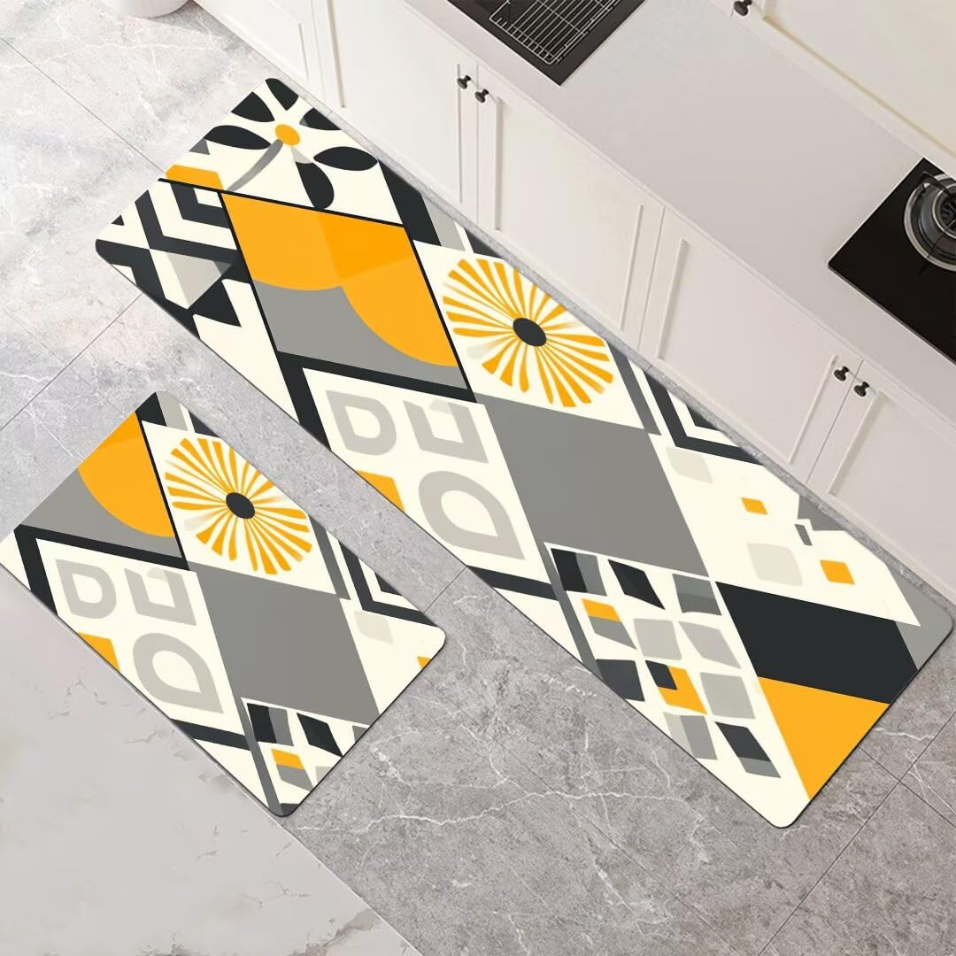 Alfombras de cocina lavables y súper absorbentes con base antideslizante para el hogar