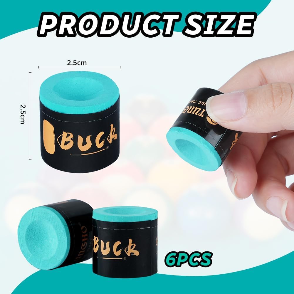 flintronic Tiza Billar, Tizas para Tacos de Billar, Tiza de Taco de Billar Antideslizante,Tiza para Tacos De Billar para Torneos, Bares, Gimnasio, Hogar, Billar Deportivo