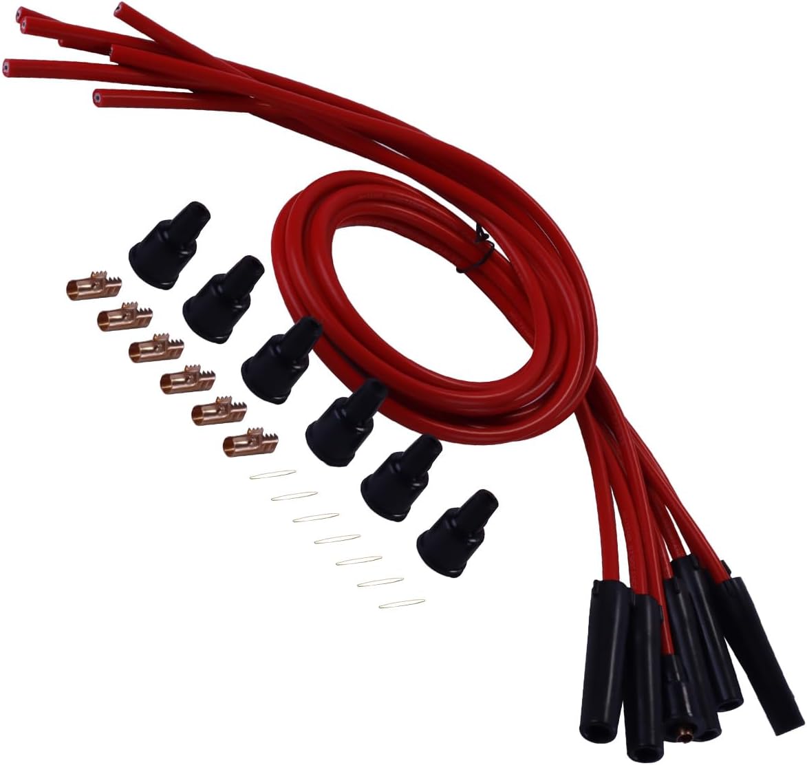 Cables bujía silicona roja 8 mm - 1 m