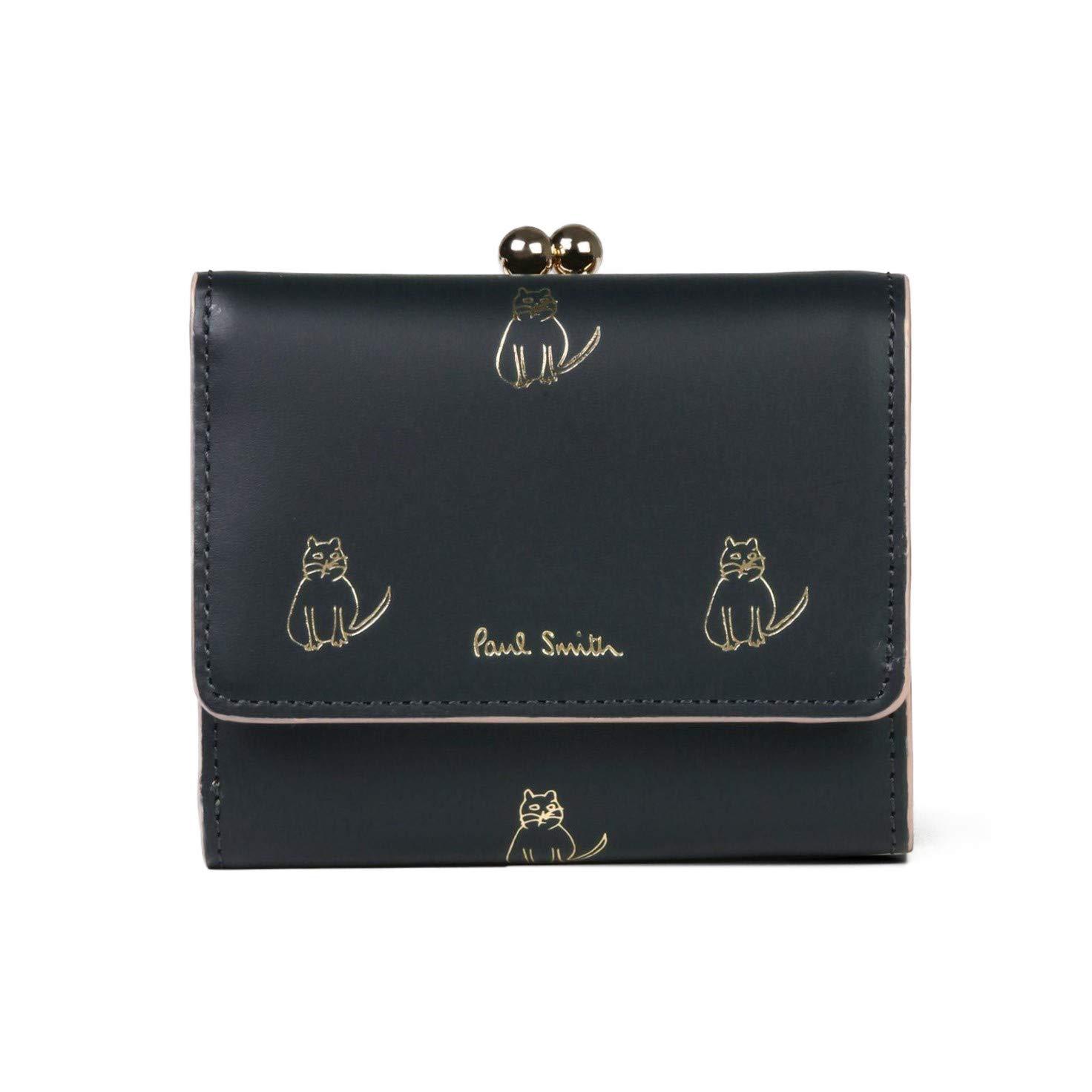 Paul Smithポールスミス がま口キャットドゥードル3つ折り財布ミニ財布猫 Amazon | [ポールスミス] 名入れ可 キャットドゥードゥル がま口 3