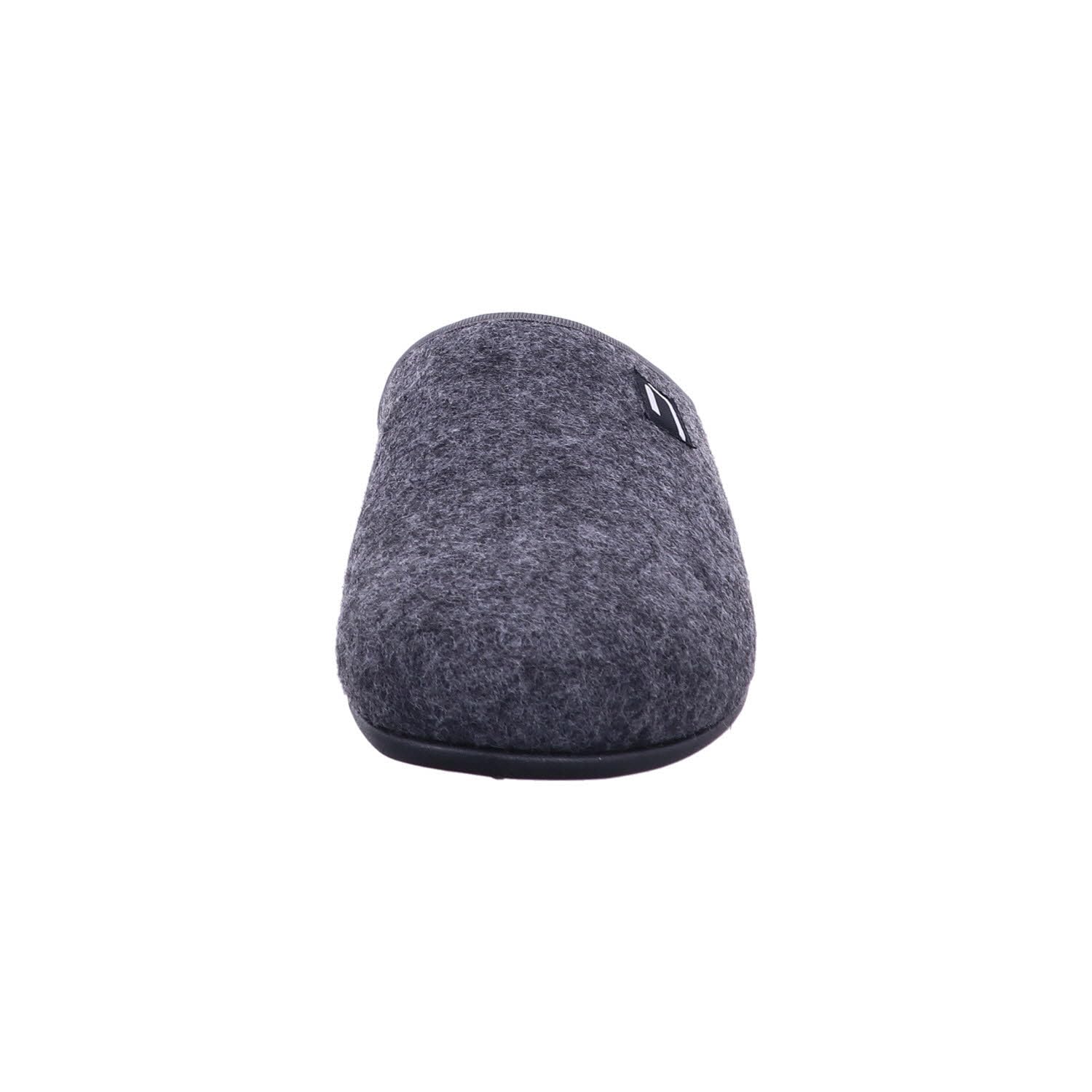 Nanga Erwachsene - Unisex Wool Slipper - Hausschuhe für Damen & Herren, Unisex Filz-Pantoffeln, Slipper mit Rutschfester Gummi-Sohle, Warme Pantoletten aus Wollfilz, Wechselfußbett schwarz 41