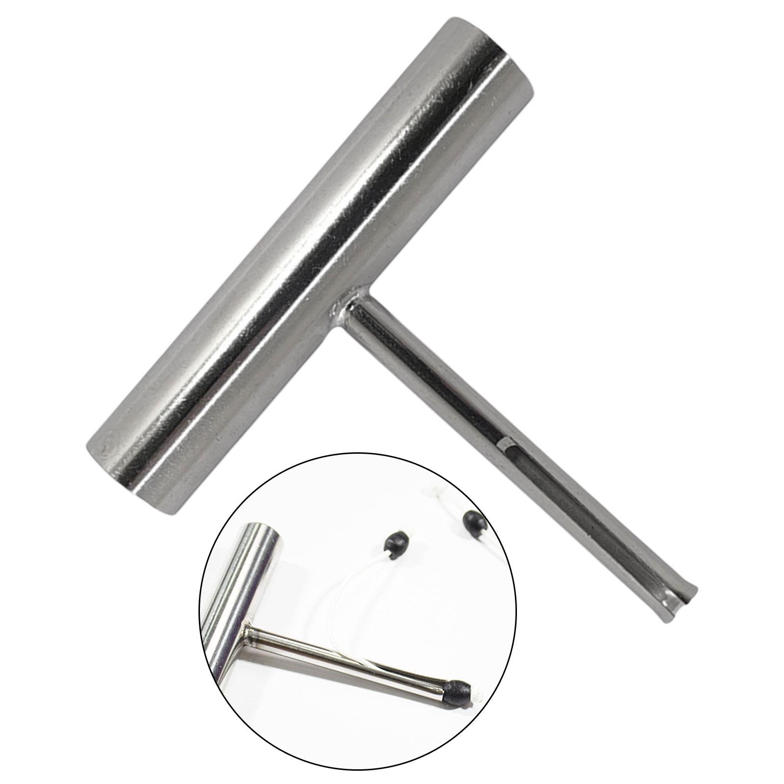 rockible Fishing Push Tube Tool,Wishbone Insertion Tool,T Shaped Part,Professional,Diving Fishing Latex Tube for Ice Fishing,Women Adults