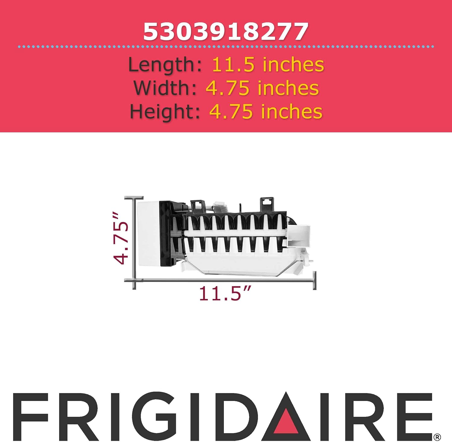 Frigidaire 5303918277 7 Icemaker Kit for Refrigerator