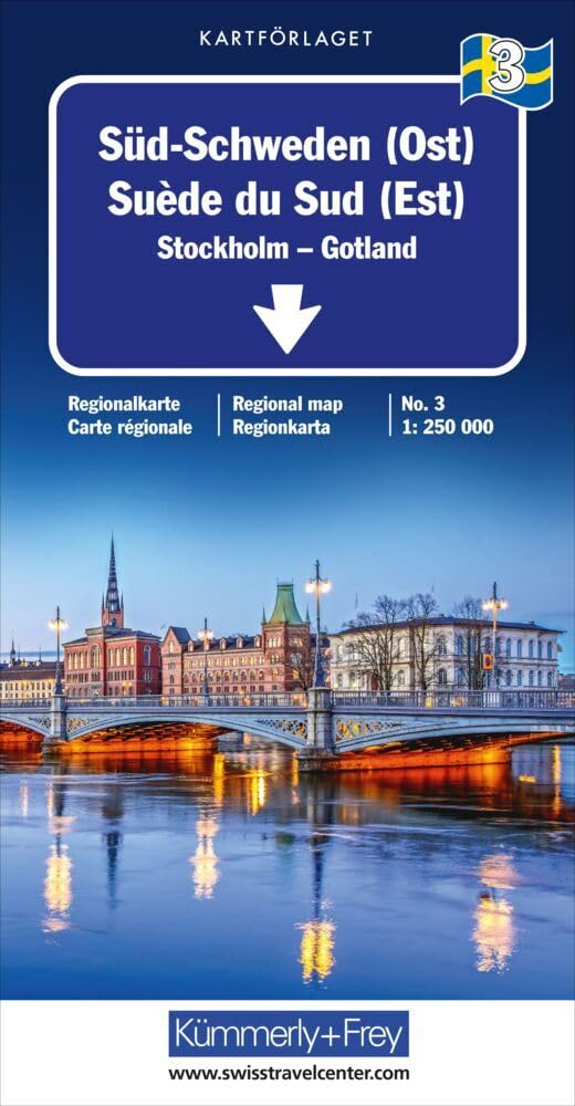 3 South-Sweden (East) Road Map (Regional maps - Sweden)