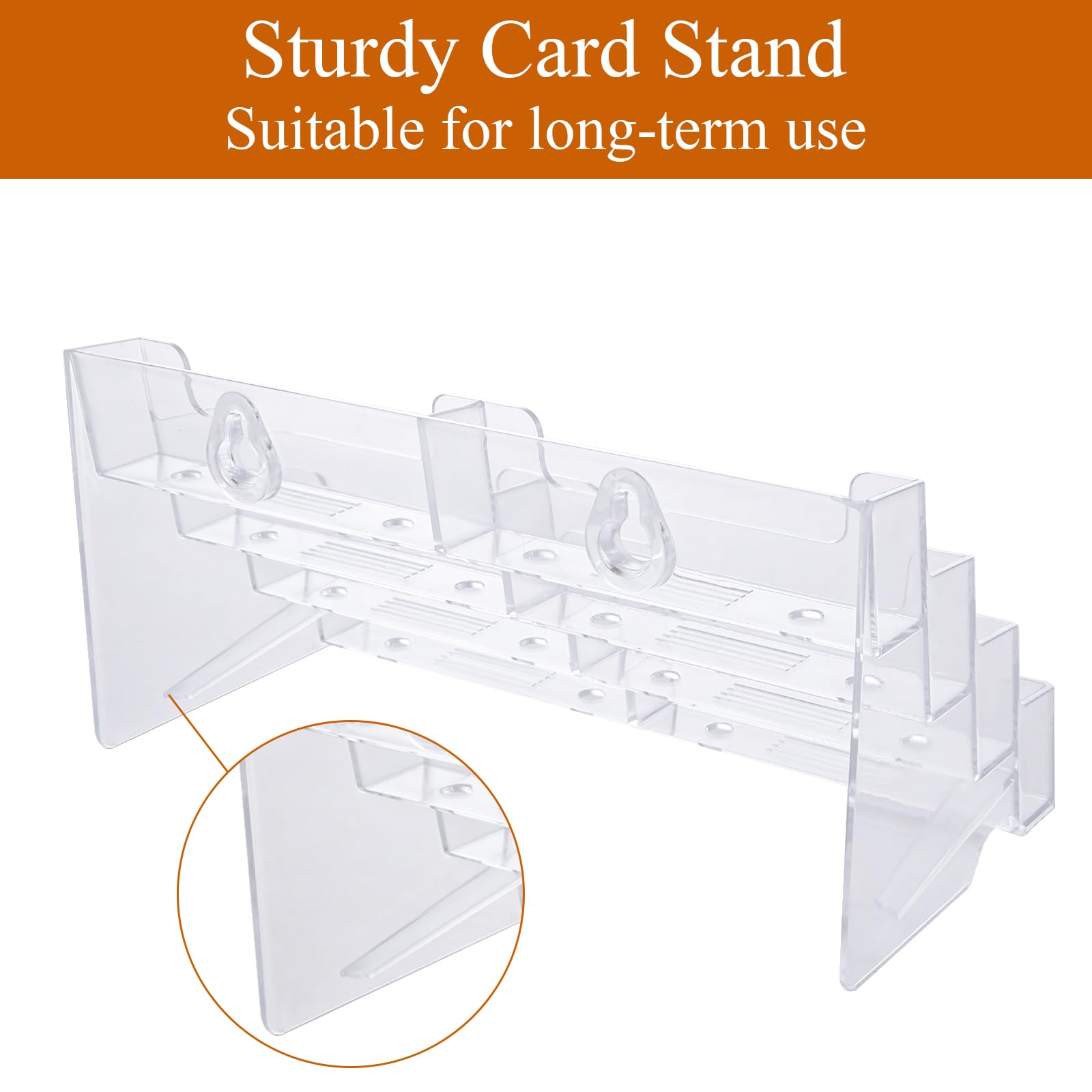 Présentoir Carte Professionnelle Lot De 4 Porte-cartes De Visite Transparents JMIATRY - 8 Compartiments - Idéal Bureau Et Professionnels Accessoire Bureau élégant