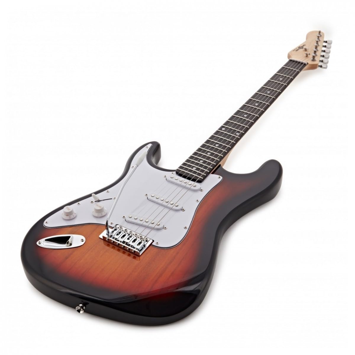 Gear4music Gaucher Taille standard Guitare électrique LA Series, Sunburst