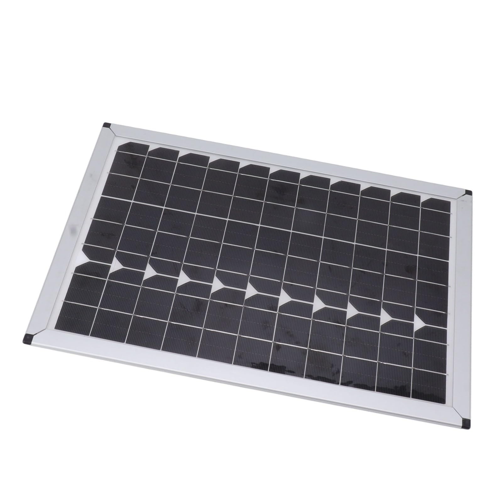 100W 18 V Pannello Solare Portatile Caricatore di Silicio Monocristallino per Batteria Solare, Kit di Carico Alta Efficienza per Luci Emergenza, Semafori, 15,7 Pollici 10,8 Pollici Larghezza