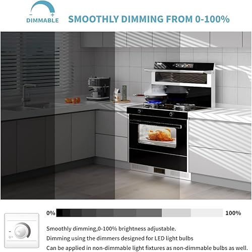 Miniatura 4 de UNITEDLUX Bombilla LED E17 regulable, bombilla de horno de microondas de 4 W, equivalente a bombilla halógena de 40 W, luz diurna de 350 lúmenes