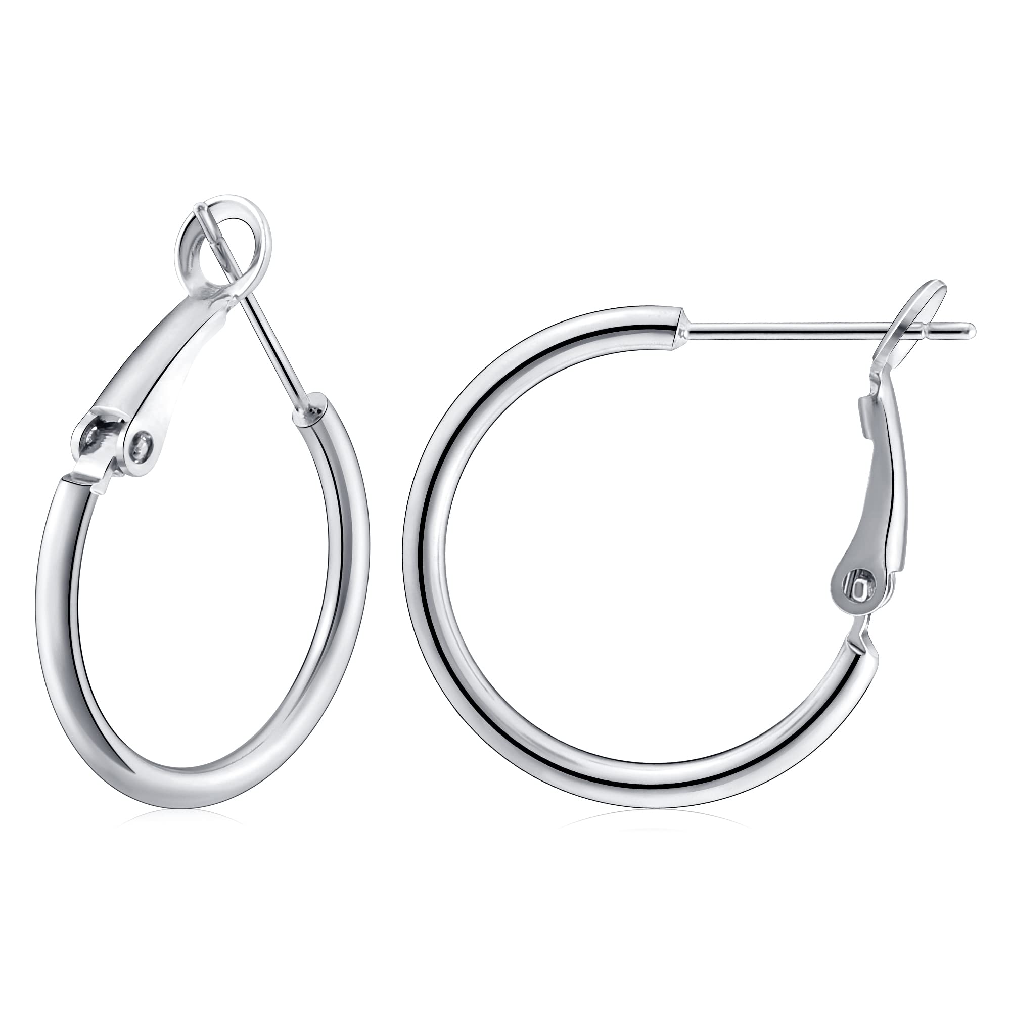 Gacimy Gold Hoop Earrings for Women, 14K Gold Plated Thin Hoops