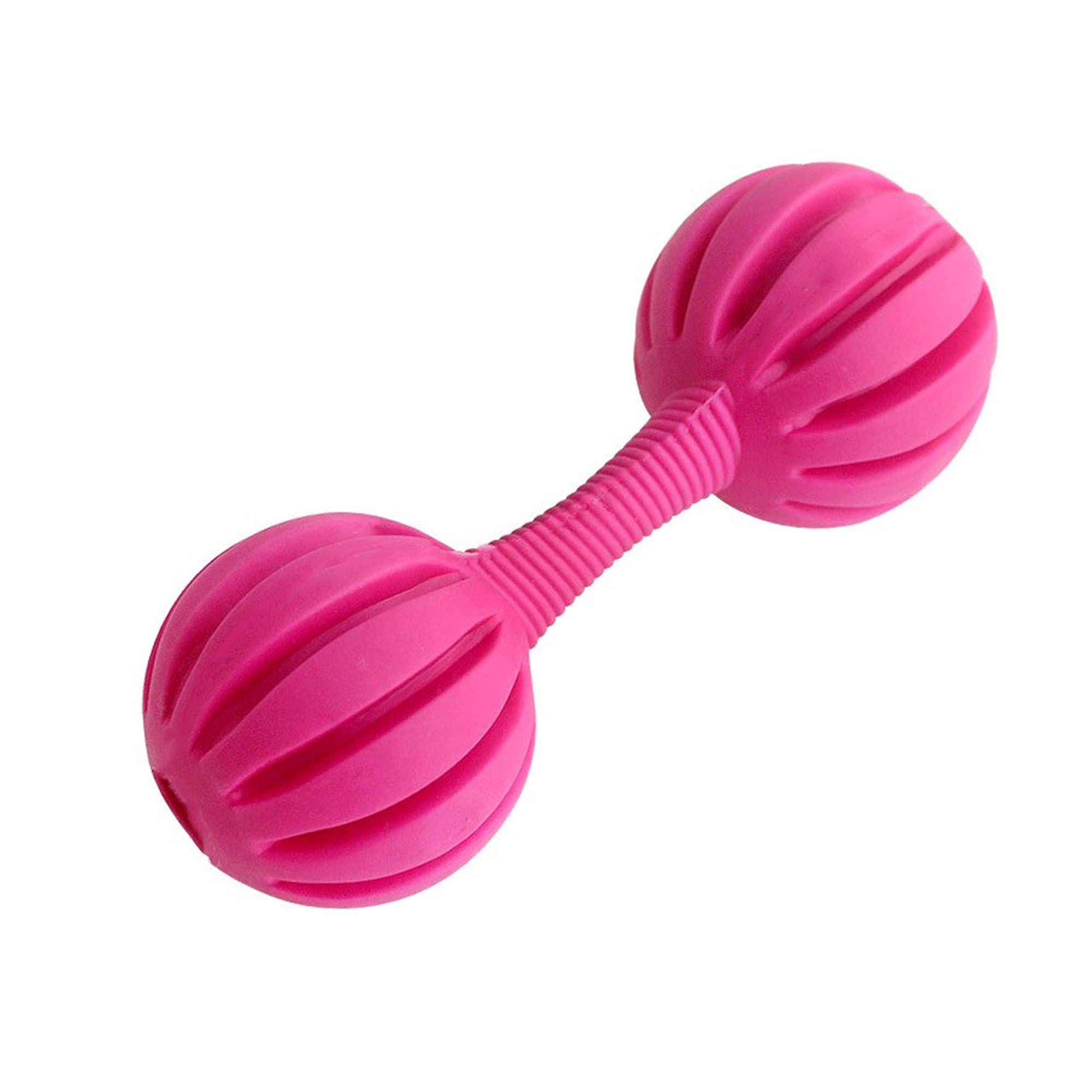 emily pets Colorfull Dumbbell Shaped Chewing Teeth Cleaning Rubber Toy for Dog Puppies with Bells (Pink) (B08LD2PWBV) Amazon Price History, Amazon Price Tracker
