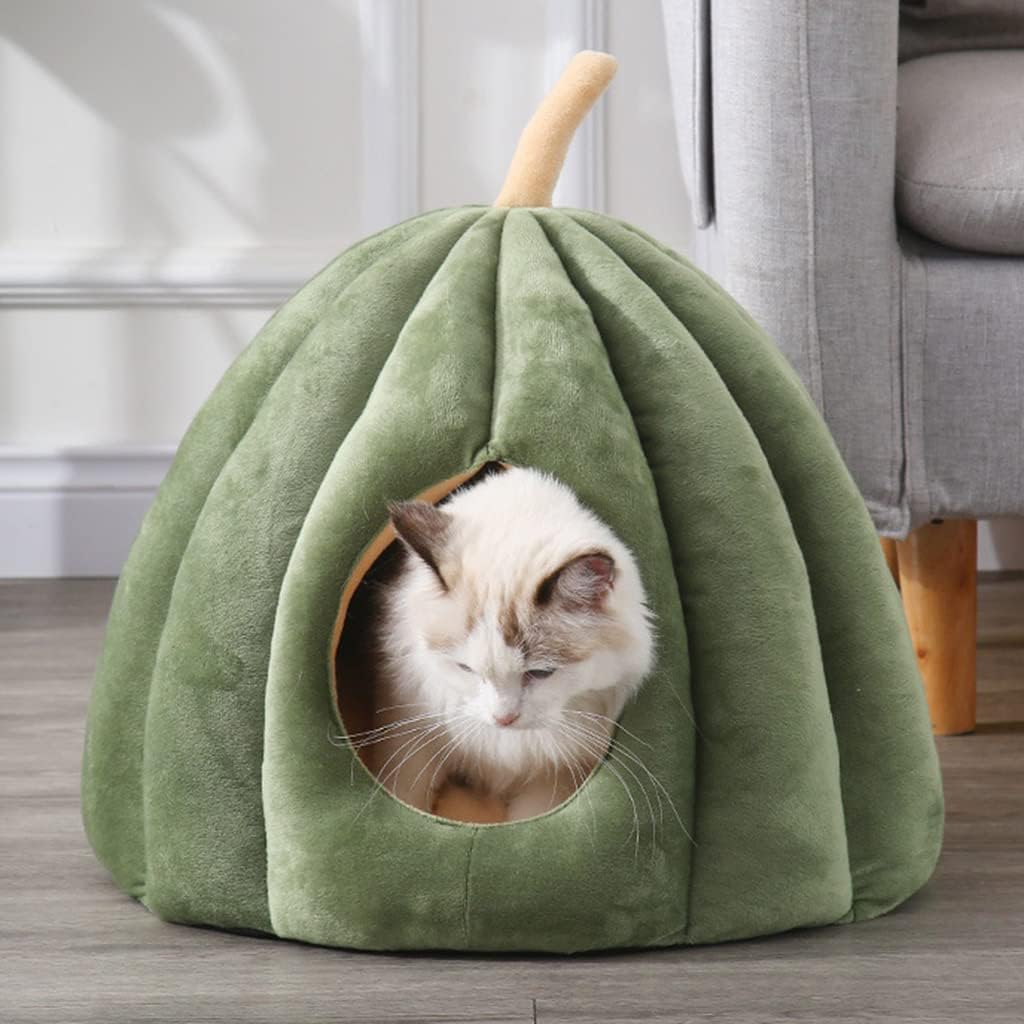Pet Tent Soft Bed for Small Dogs & Cats 13.8" X 13.8" X 13.8" Self-Warming Machine Washable Cave Dog House