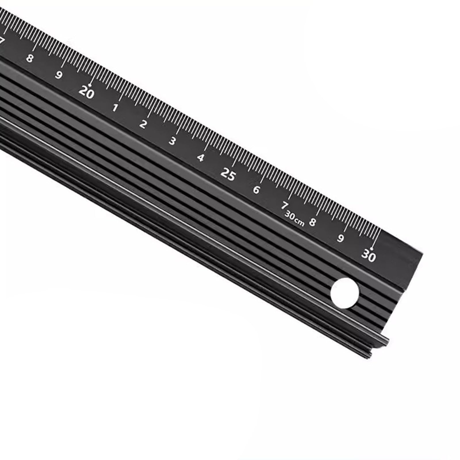 Multifunctional Metal Drafting Ruler Aluminum Alloy with Metric Scale for Students Architects Engineering Drafting Aluminum Alloy