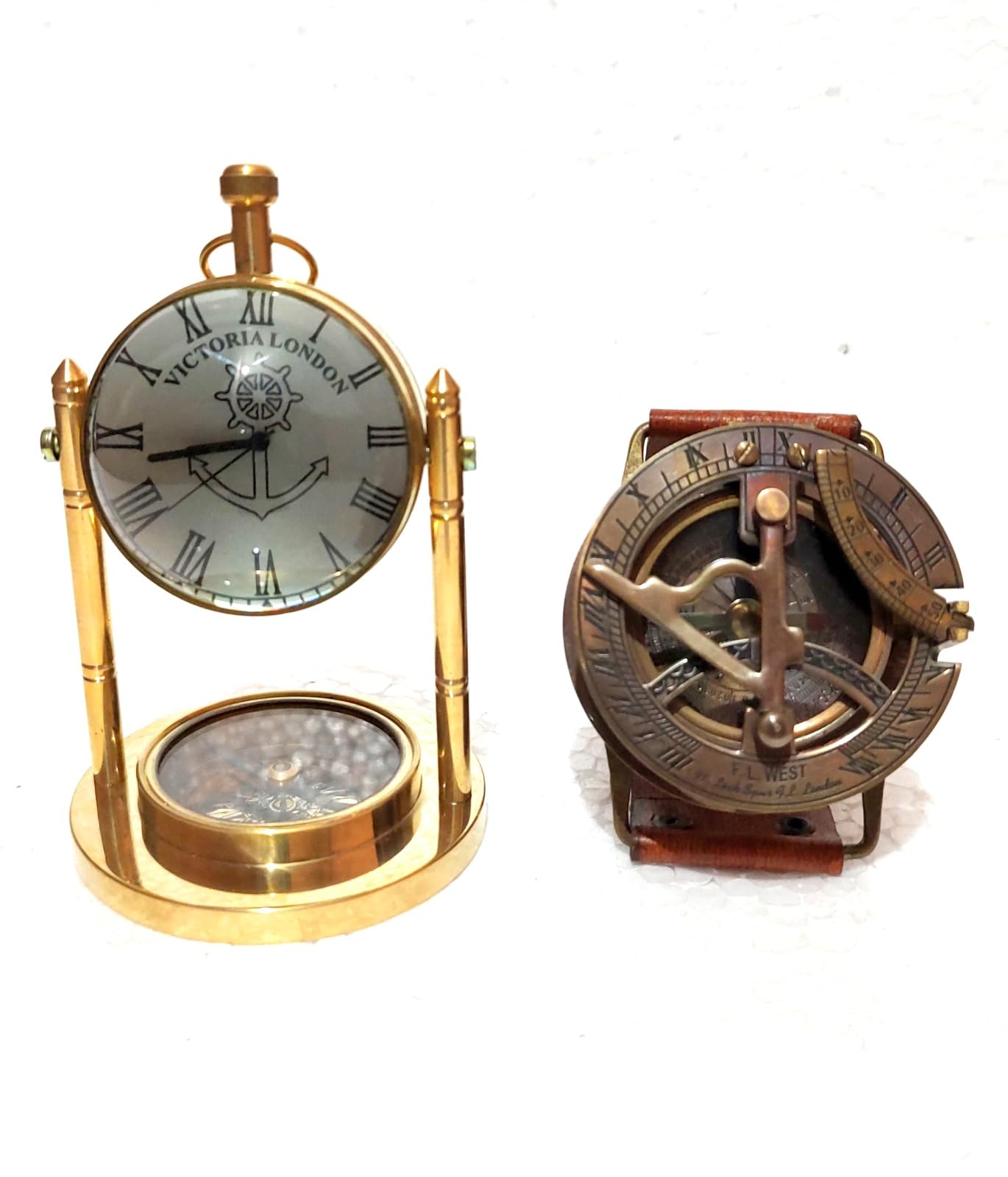 Kit de navigation nautique boussole laiton esprit vintage