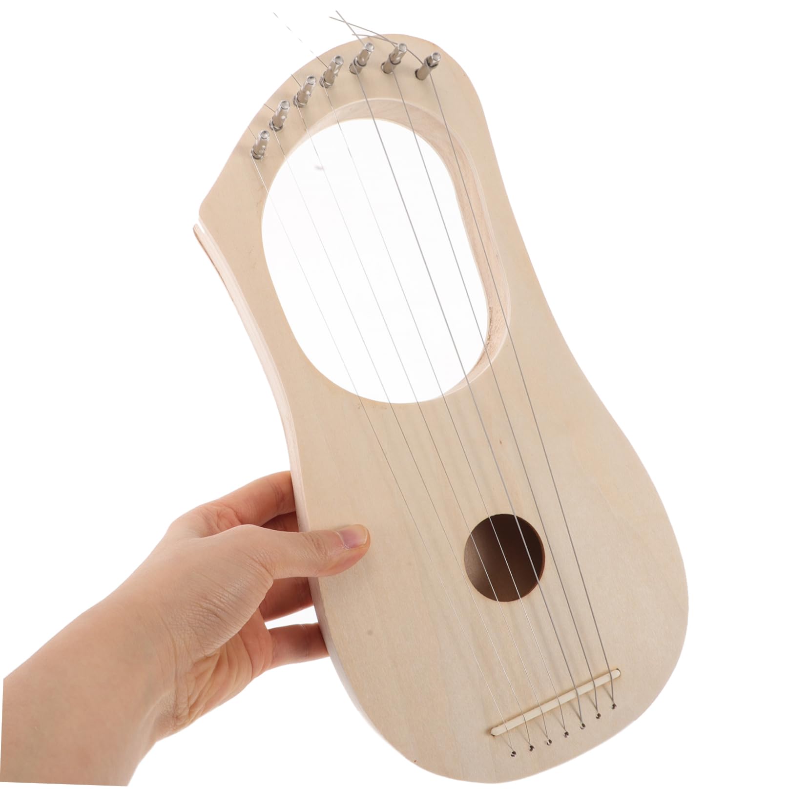 HANABASS Kit Fai da Te Arpa Lira in Legno con 7 Corde, Facile da Assemblare, Design Unico, per Principianti e Intrattenimento Familiare