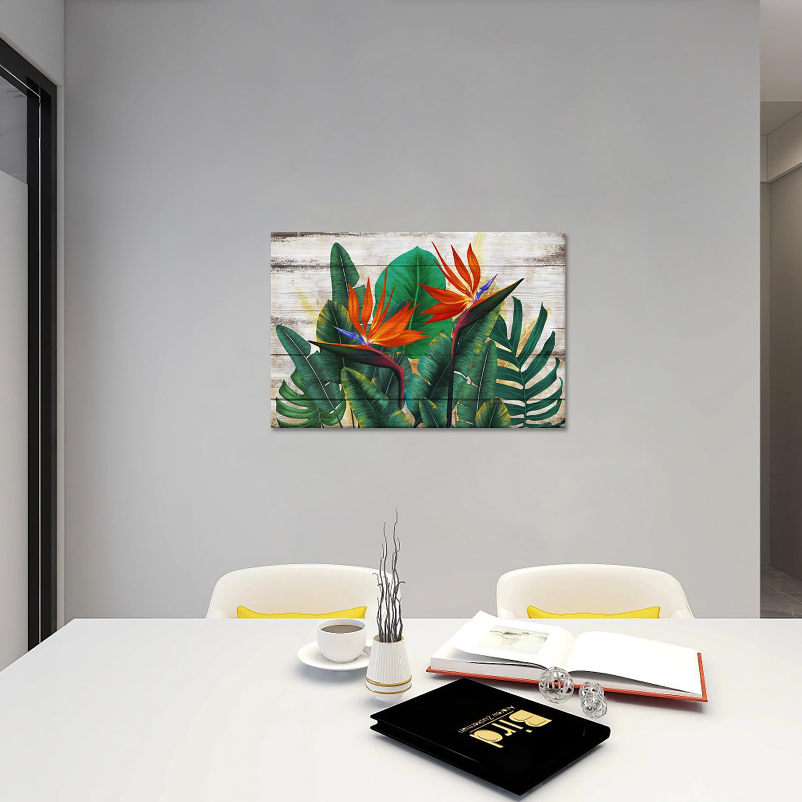 Amazon.com: RyounoArt Bird of Paradise Canvas Wall Art Tropical