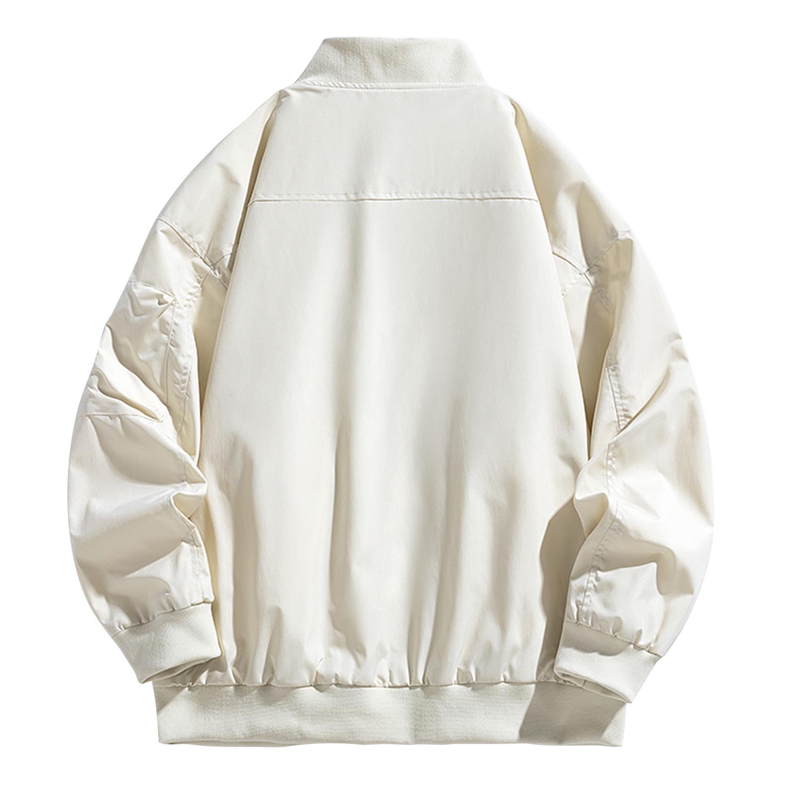 Chaqueta bomber para hombre, casual, talla grande, cortavientos, primavera, otoño, cremallera completa, chaqueta de vuelo al aire libre, abrigo versátil y ligero, chaqueta deportiva de trabajo con