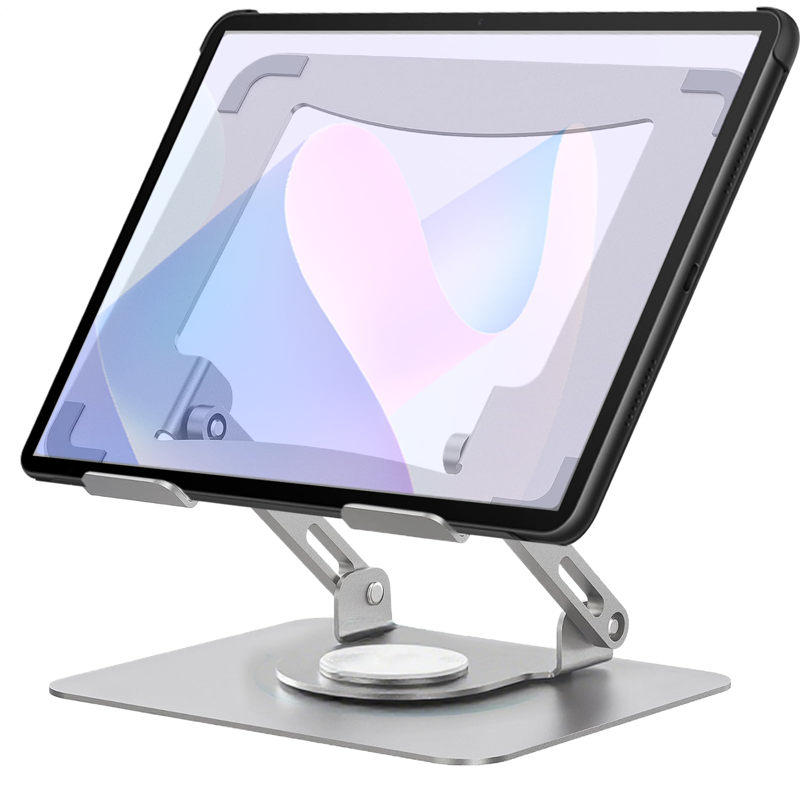 Supporto Regolabile Laptop Portatile Regolabile a Rotazione 360° Ergonomico | Supporto Notebook Antiscivolo Per Casa Ufficio Studio Viaggio Camera Da Soggiorno Aula Laptop Computer
