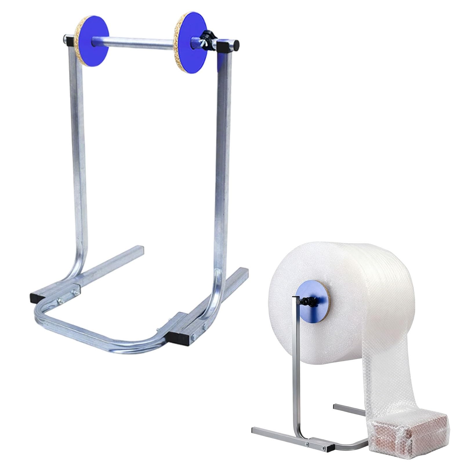 Dispenser per rotoli di pluriball, macchina avvolgitrice manuale con pellicola estensibile,macchina per imballaggio con pluriball da tavolo in acciaio per traslochi e spedizioni(80cm/31.5in)