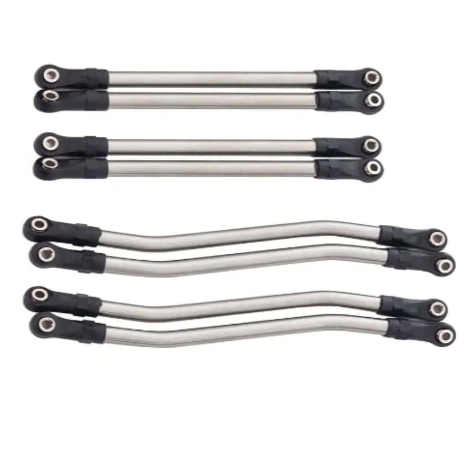 Varilla de Tracción para Axial para Capra 1/10 RC Juego De Varillas Enlace Dirección con Distancia Entre Ejes Aleación Aluminio