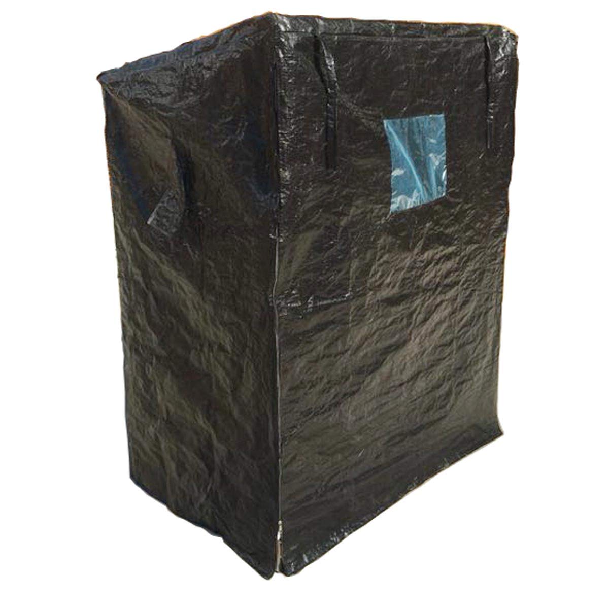 BRAST® Strandkorb Sylt XXL für 2 Personen 115cm breit mehrere Designs incl. wetterfeste Abdeckhaube verstellbare Rückenlehne Fußkissen Farbe Rot/Grau/Weiß gestreift