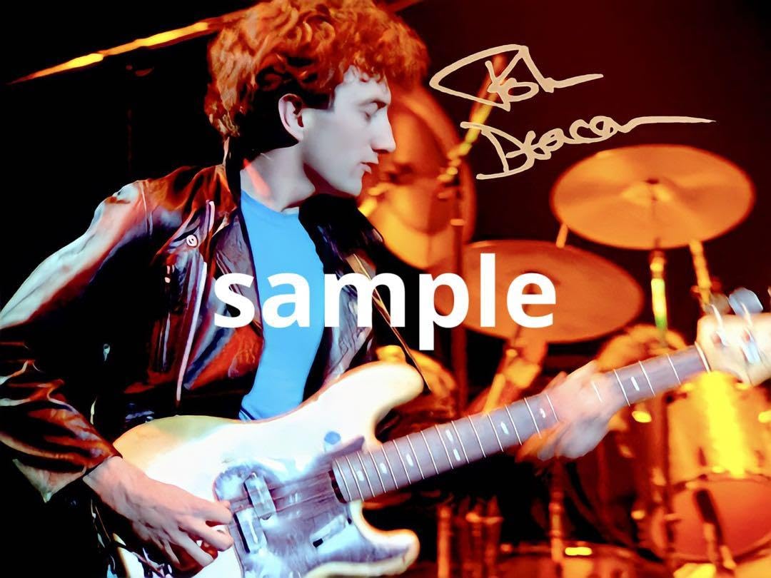Amazon.co.jp: Queen ジョンディーコン サイン フォト 写真 クイーン