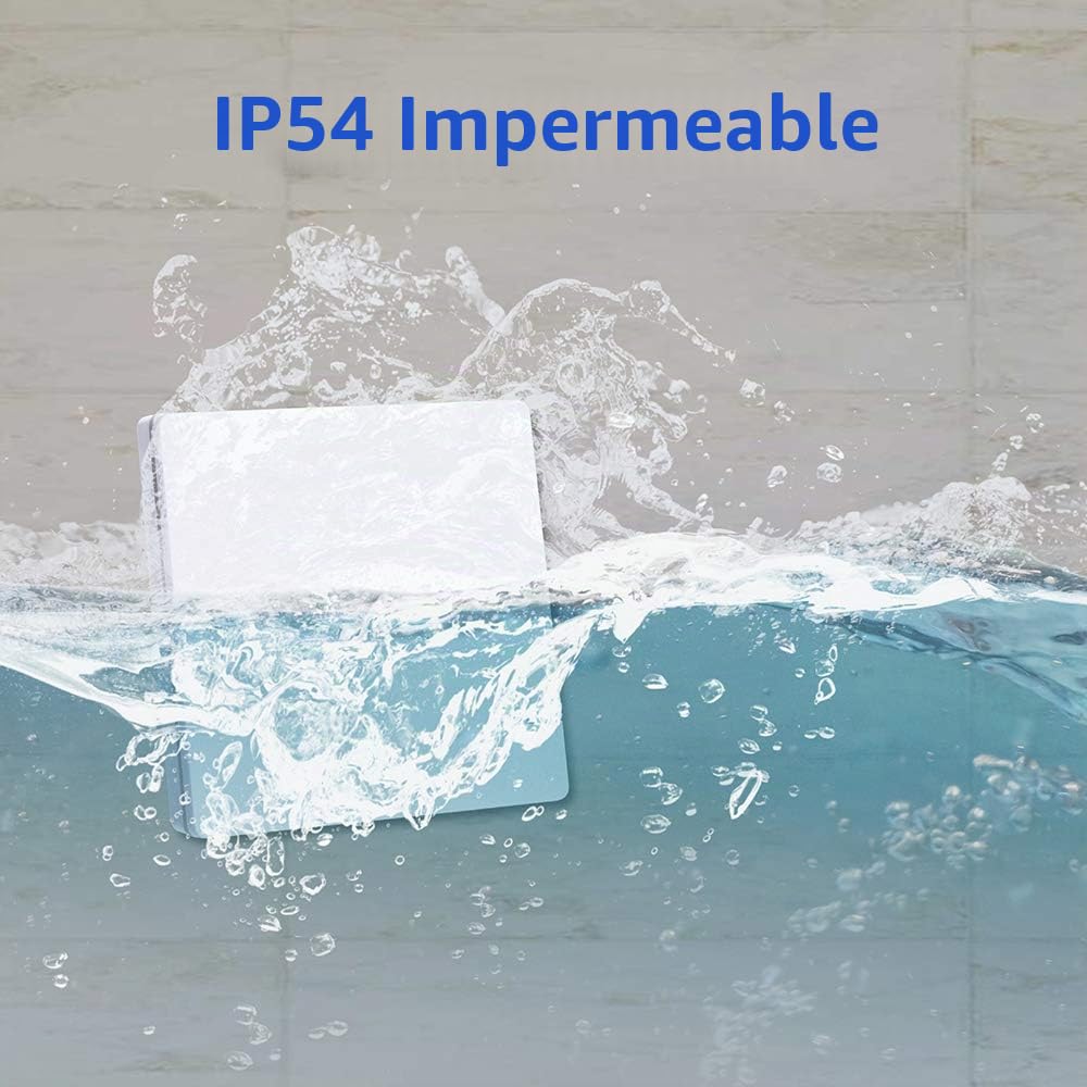 Mengshen Interruptor De Luz Inalámbrico Y Kit De Receptor - Alcance De Hasta 100 Pies E Impermeable IP54, Ideal Para Lámpara De Techo De Pared, Lámpara De Luz LED