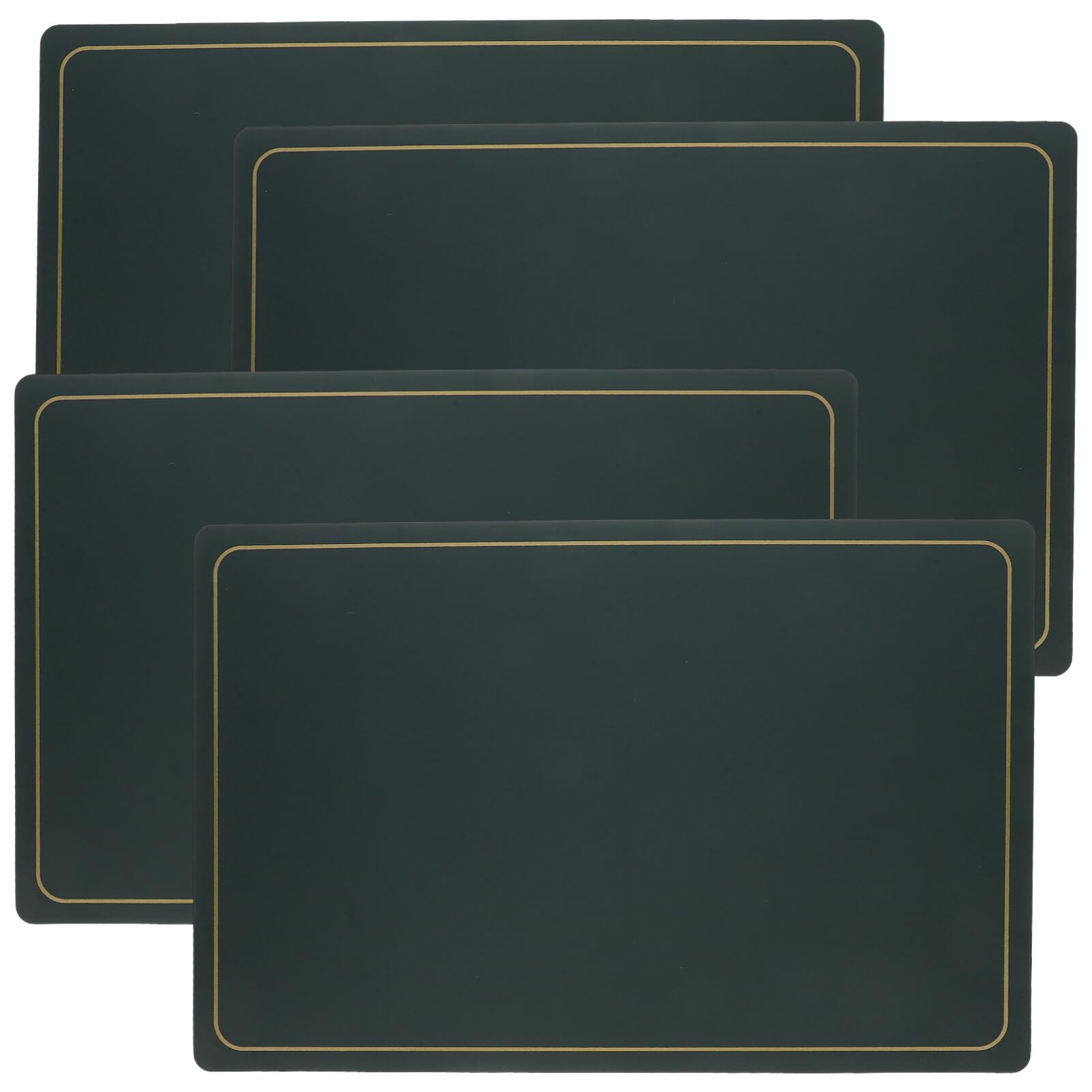 Sets de table PU Cabilock verts antidérapants et isolants