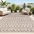 JONATHAN Y SMB108D-5 Ourika Moroccan Geometric Textured Weave Indoor Outdoor -Area Rug, Bohemian, Rustic, Scandinavian Easy-Cleaning,Bedroom,Kitchen,Backyard,Patio,Non Shedding, Natural/Black, 5 X 8