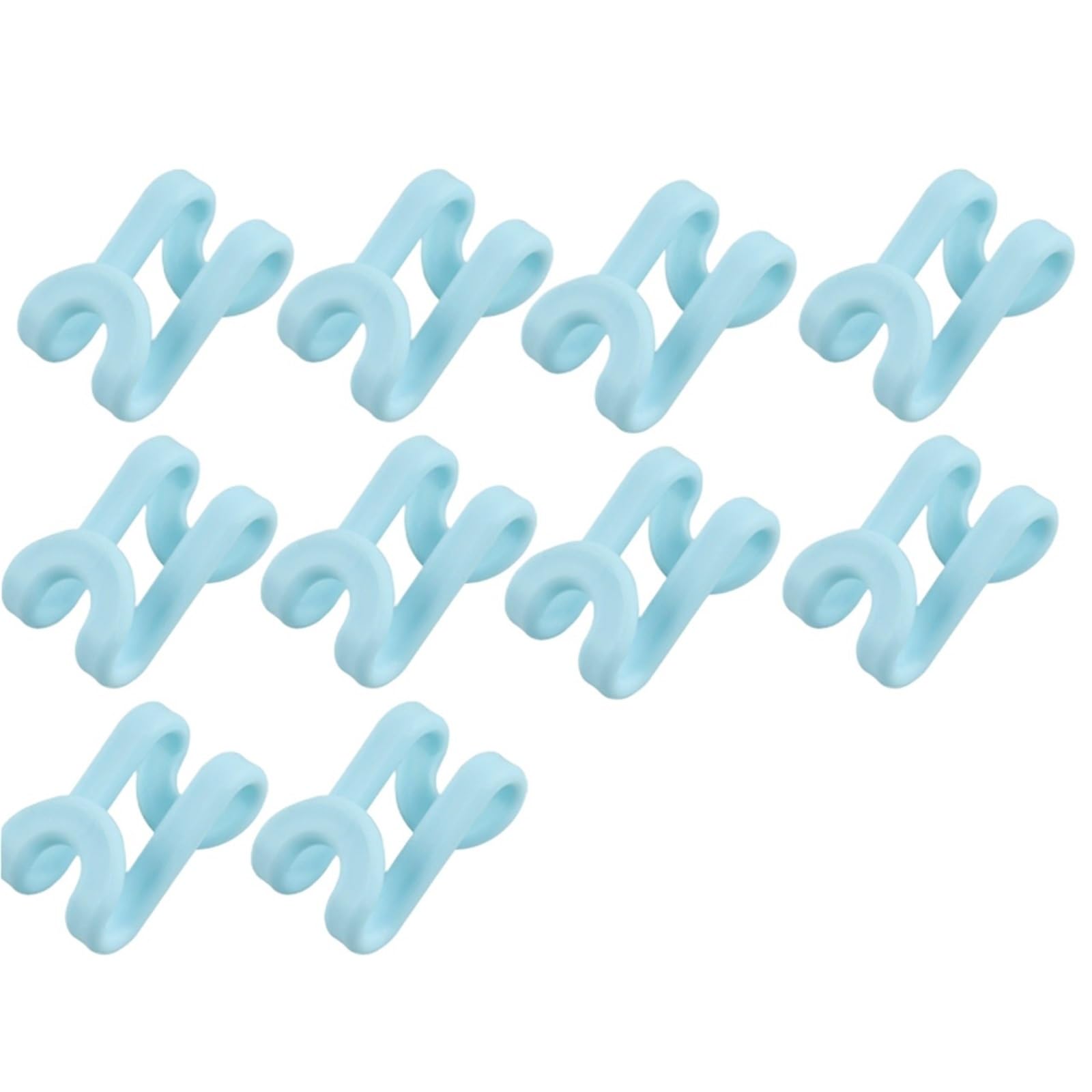 Clothes Hanger Connector Hooks 40Pcs Clothes Hanger Hooks Space Saving Closet Connector Hook Cascading Plastic Extender Clips Wardrobe Coat Organizer for Wardrobe Storage(SKY BLUE)