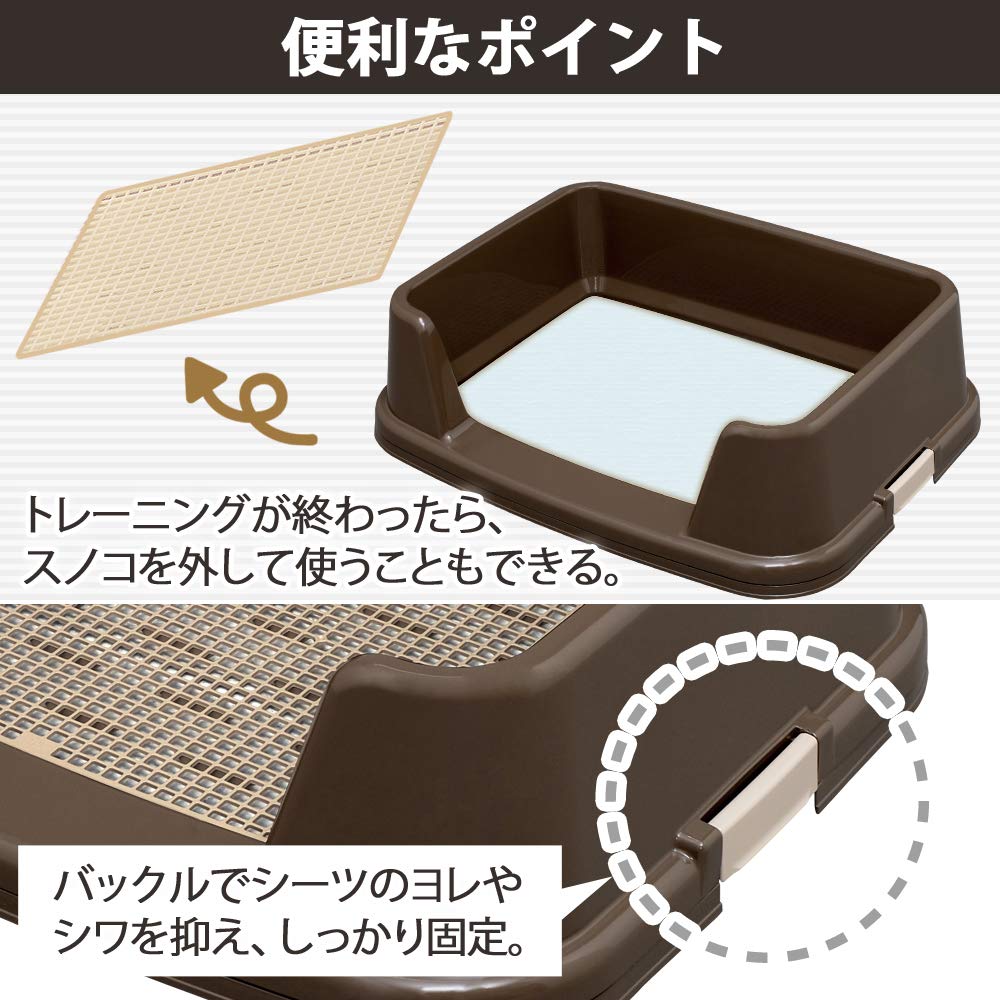 Amazon | アイリスオーヤマ トレーニング犬トイレ ブラウン レギュラー