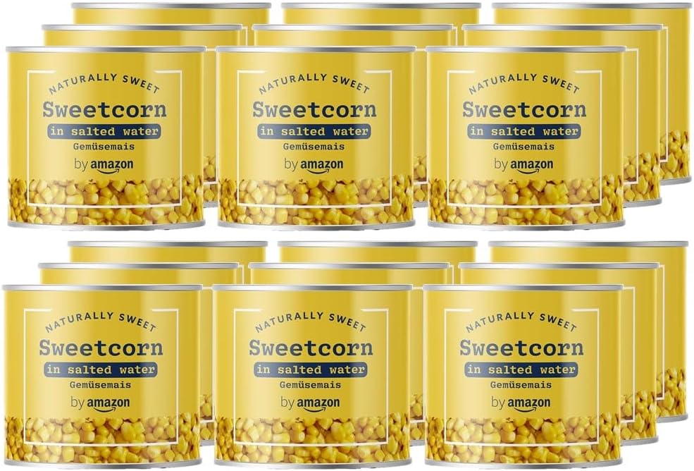 by Amazon Sweet Corn, 3x160g (Pack of 6)