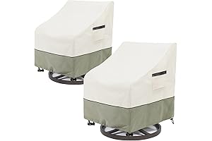 Waterproof Outdoor Swivel Lounge Chair Cover 2 Pack