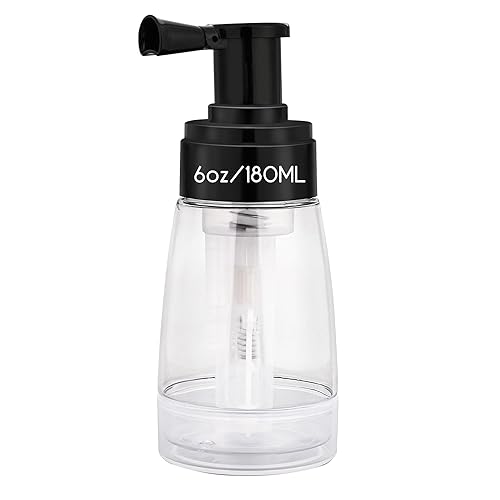 CCbeauty Botella pulverizadora en polvo, botella de spray de peluquería para el cabello, contenedor de cosméticos de viaje portátil vacío, aplicador