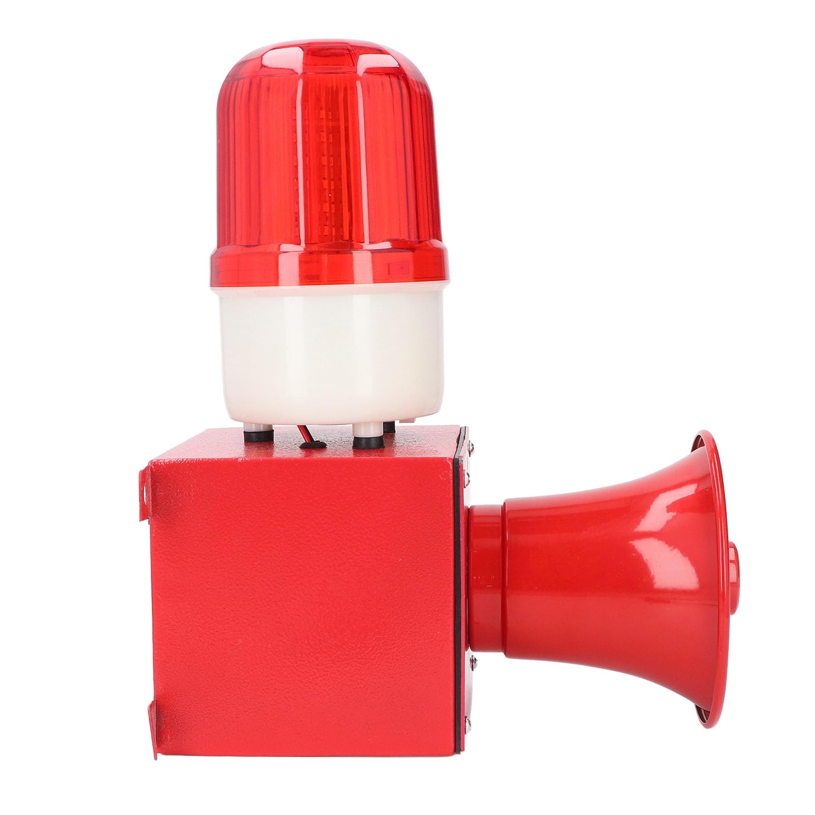 FTVOGUE Bocina de Sirena de Alta Potencia LED de 115 DB, Alarma de Luz Estroboscópica de Emergencia para Exteriores para Escenarios Industriales (Enchufe Europeo 220V)