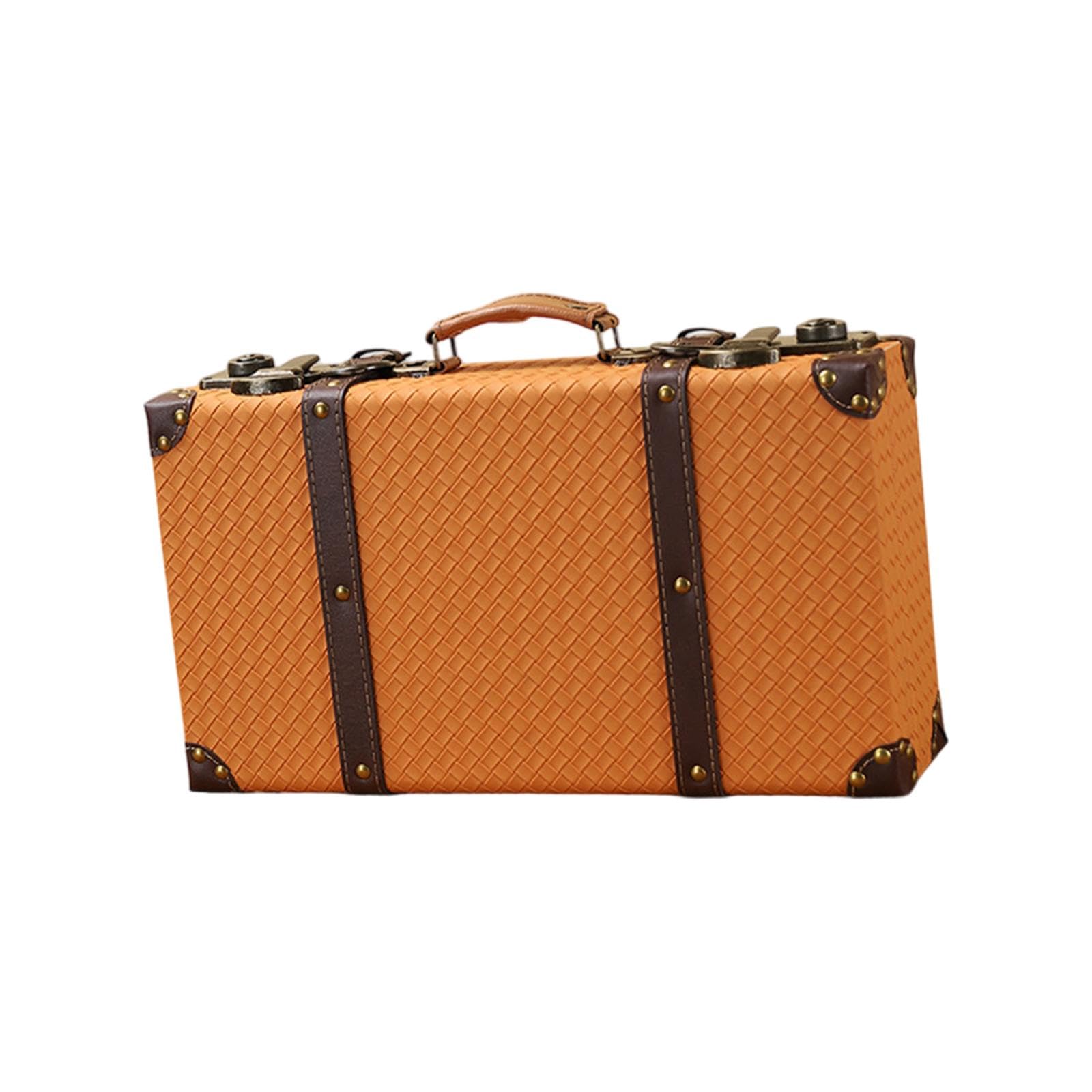 ATORSE Retro Suitcase Display Box Luggage Trunk for Household Window Display Travel Small-image-5