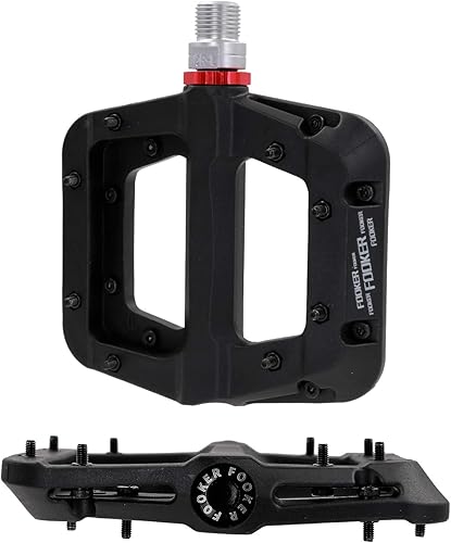 Miniatura 3 de Pedales FOOKER MTB para bicicleta de montaña 3 rodamientos antideslizantes ligeros de fibra de nailon pedales de plataforma de bicicleta para BMX