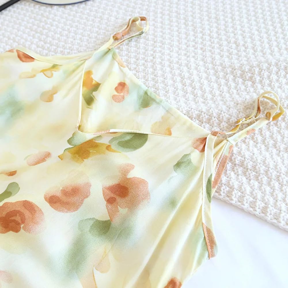 Camisón para Mujer - Falda para Dormir De Verano para Mujer, Suave Y Cómoda, Estampada, Ajustada Y Suave, Falda para Dormir para Mujer