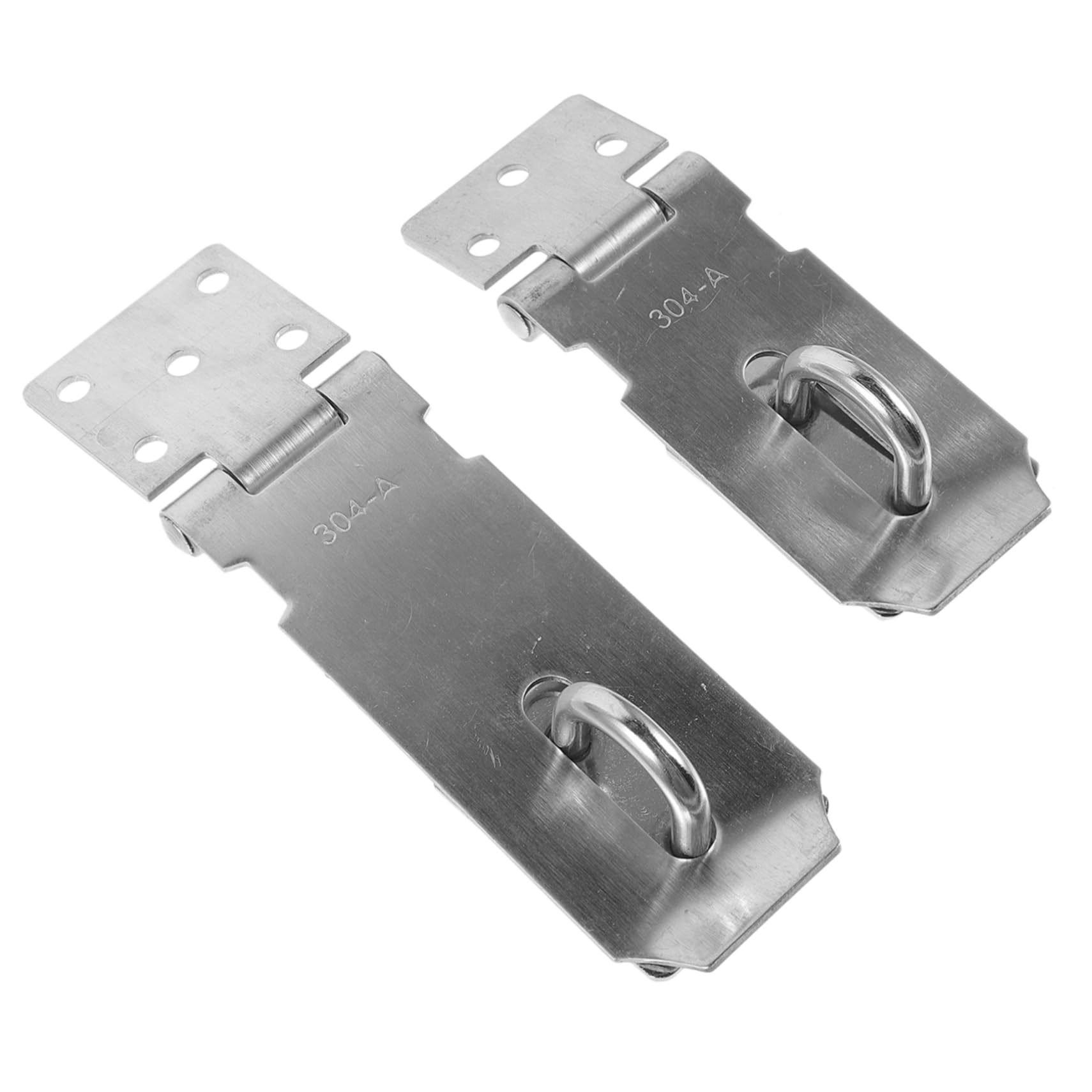 Tofficu 5 Ensembles Lot De Targettes Acier Inoxydable Avec Serrure Hasp Latch Durable Pour Portes Fenêtres Armoires Installation Facile Sécurisée 2 Pièces * 5