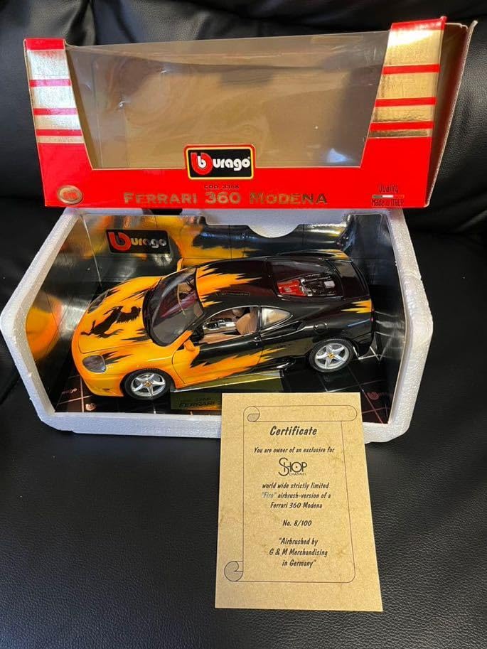 Amazon.co.jp: レア物 1/18 エアブラシ塗装 Ferrari 360 MODENA 1999
