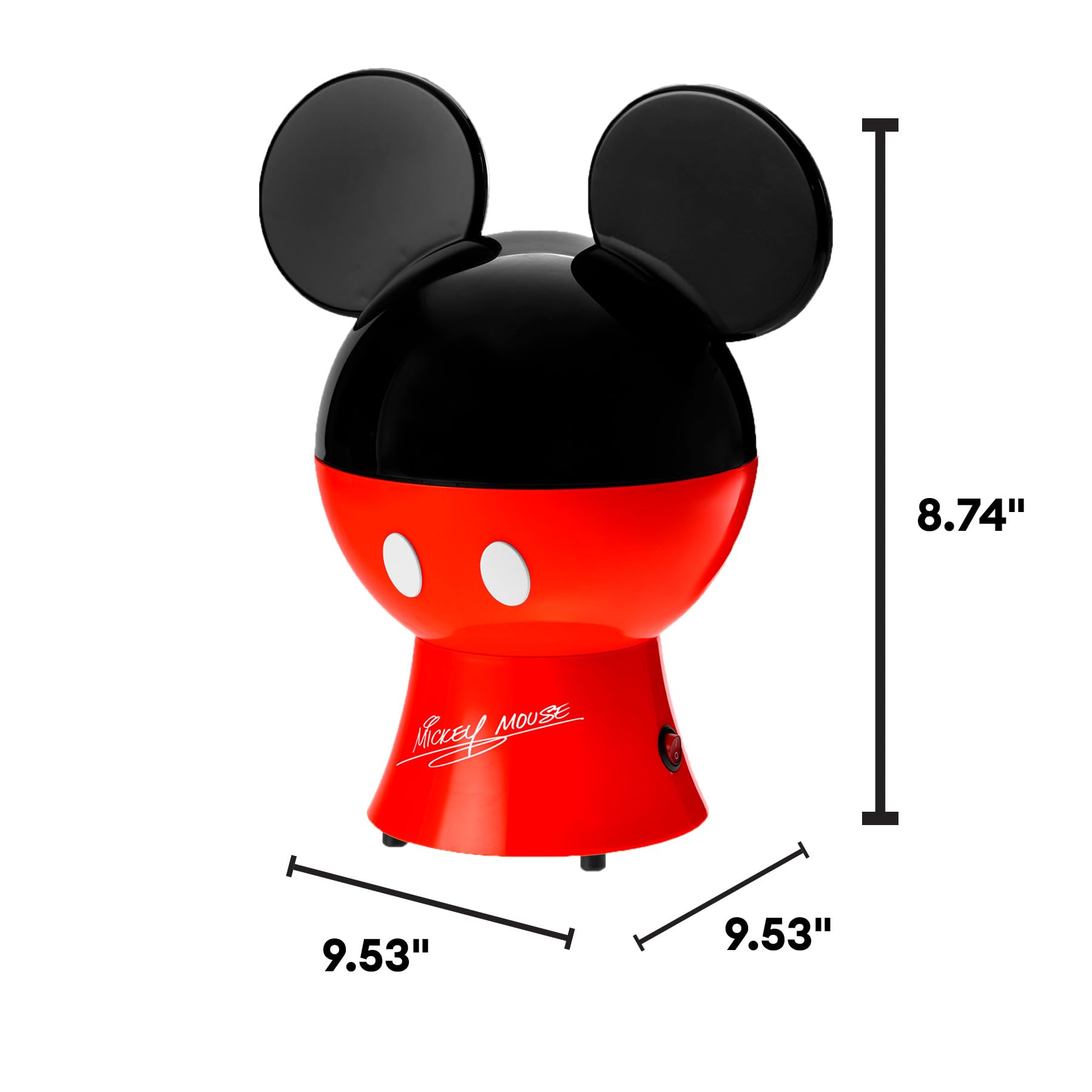 Uncanny Brands Disney Mickey Mouse - Macchina per popcorn, elettrodomestico da cucina