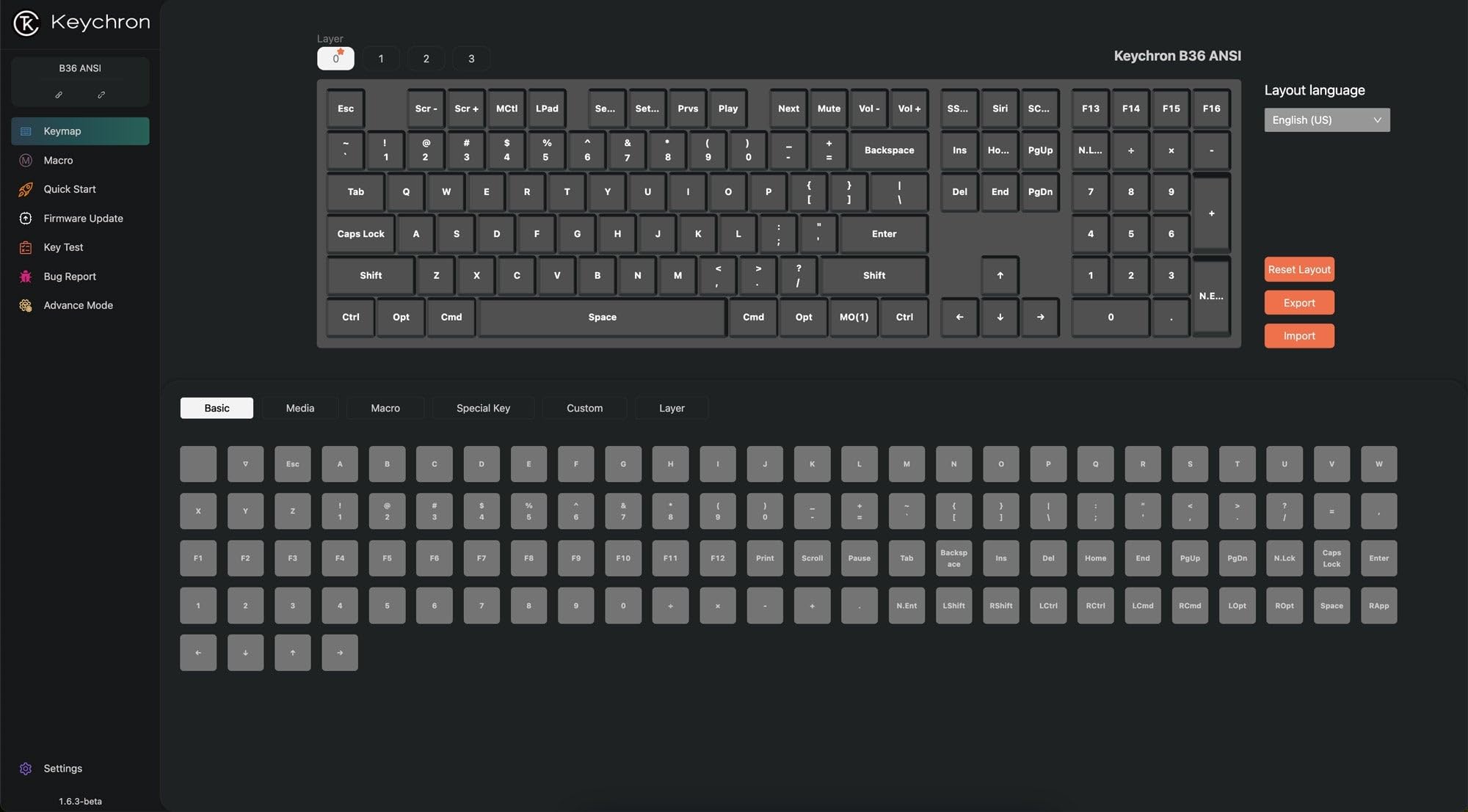 Keychron B36 – Tastiera Wireless Full-Size 100% ISO-IT Silenziosa con Meccanismo Scissor, Bluetooth 5.2, 2.4GHz, USB-C e Autonomia 320 Ore [Immagine ANSI]